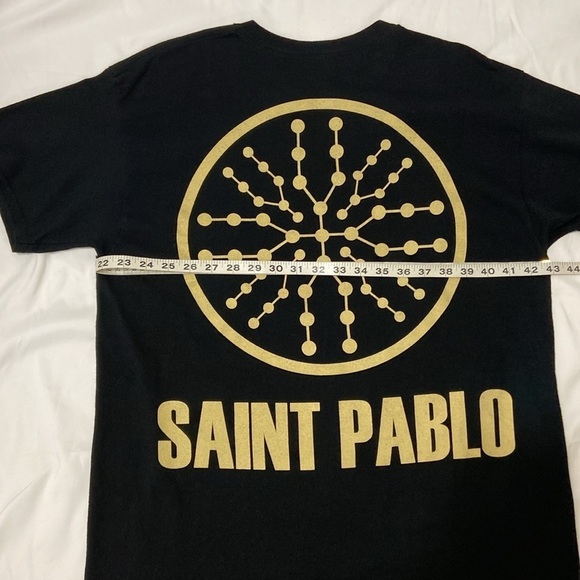 SAINT PABLO,MEN,BLACK/TAN,SHORT SLEEVE,TOUR T-SHIRT. CHEST-43 INCHES. - Picture 5 of 10